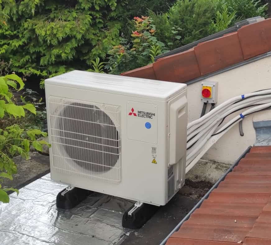 Installation de climatisation réversible Mitsubishi Electric